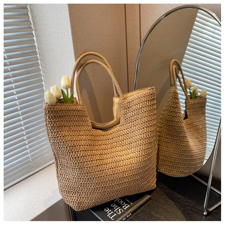 Women Woven Straw Shoulder Bag Large 2026 — feature 19