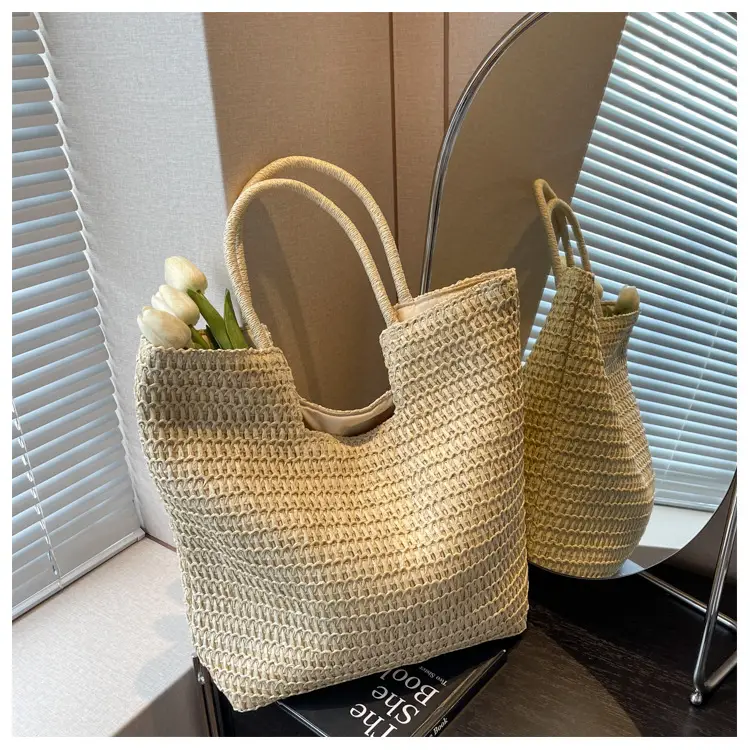 Women Woven Straw Shoulder Bag Large 2026 — feature 23