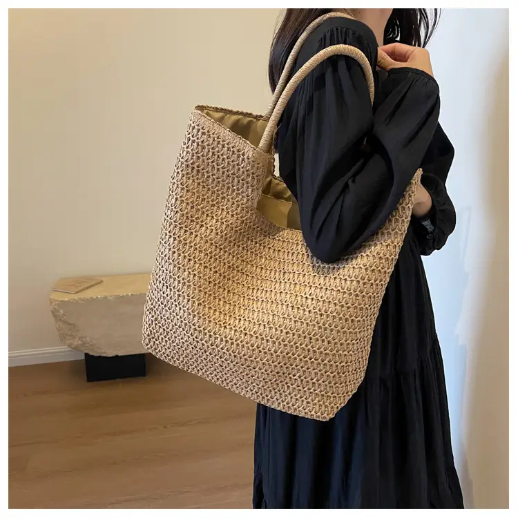 Women Woven Straw Shoulder Bag Large 2026 — feature 29