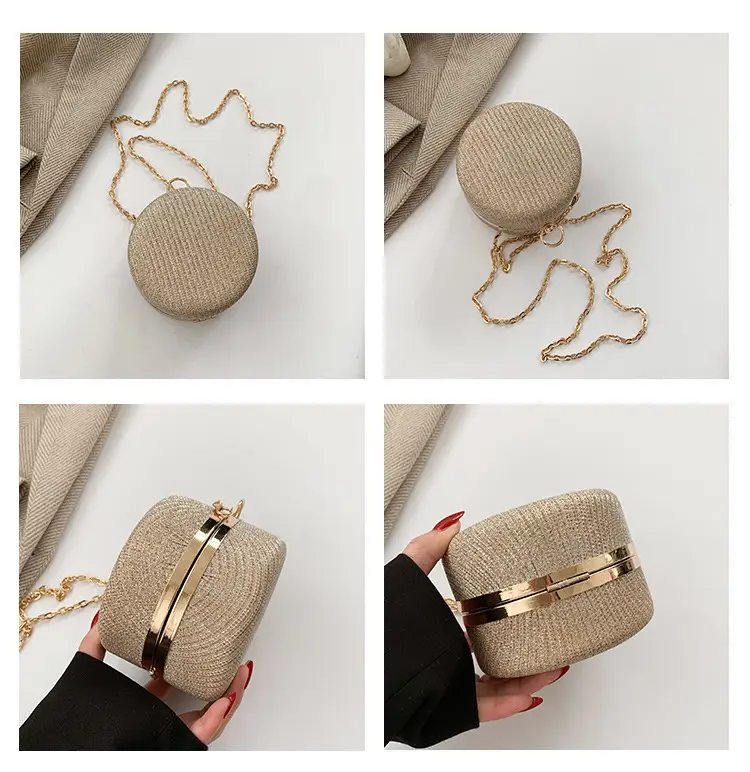 Pearlescent Korean Style Round Shoulder Bag — feature 10