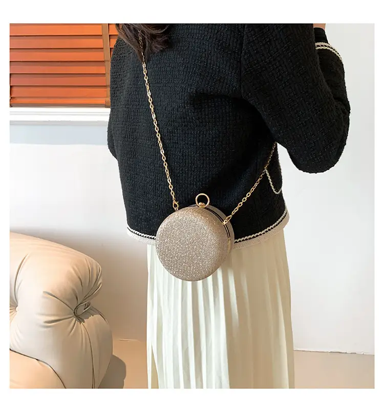 Pearlescent Korean Style Round Shoulder Bag — feature 16