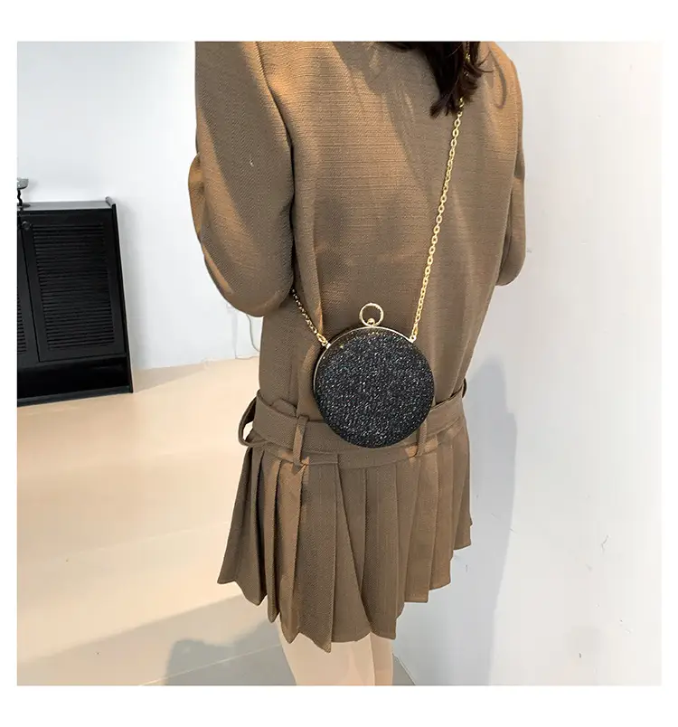 Pearlescent Korean Style Round Shoulder Bag — feature 22