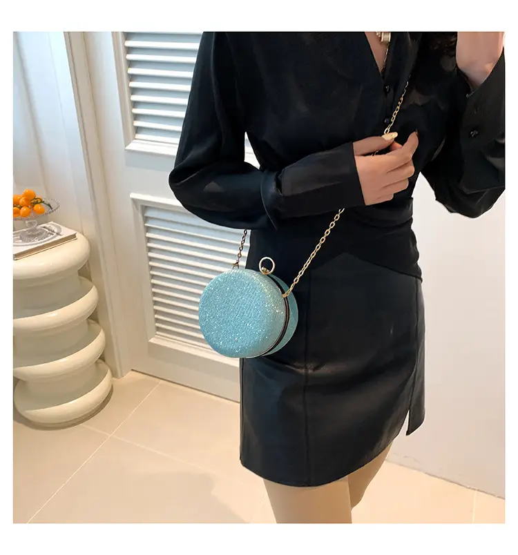 Pearlescent Korean Style Round Shoulder Bag — feature 23