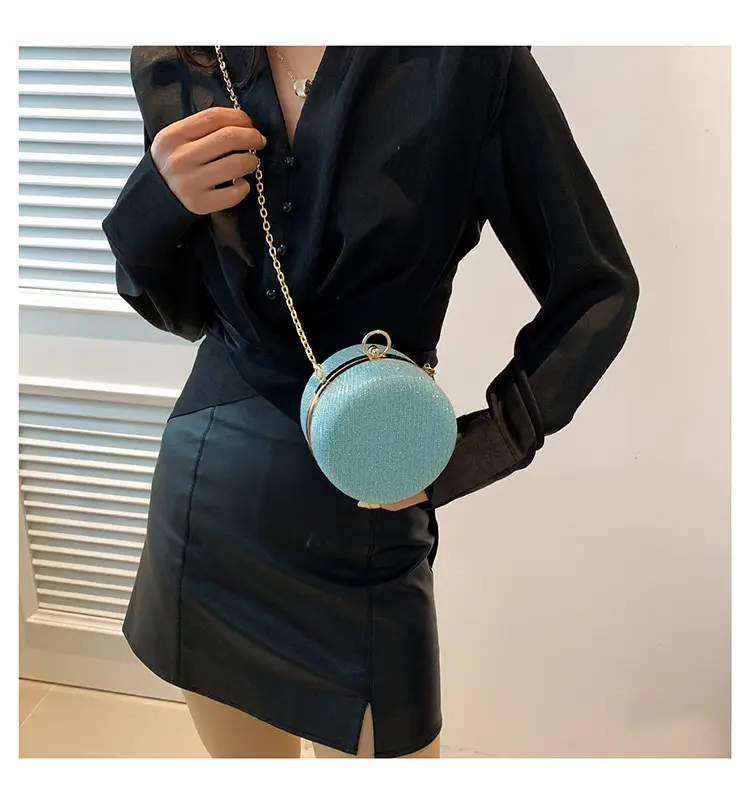 Pearlescent Korean Style Round Shoulder Bag — feature 24