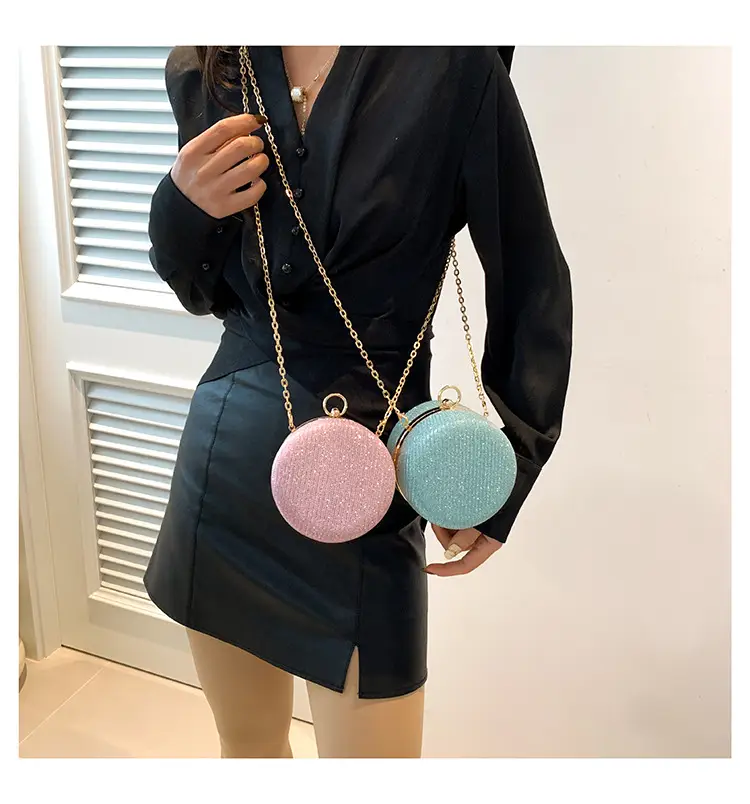 Pearlescent Korean Style Round Shoulder Bag — feature 26