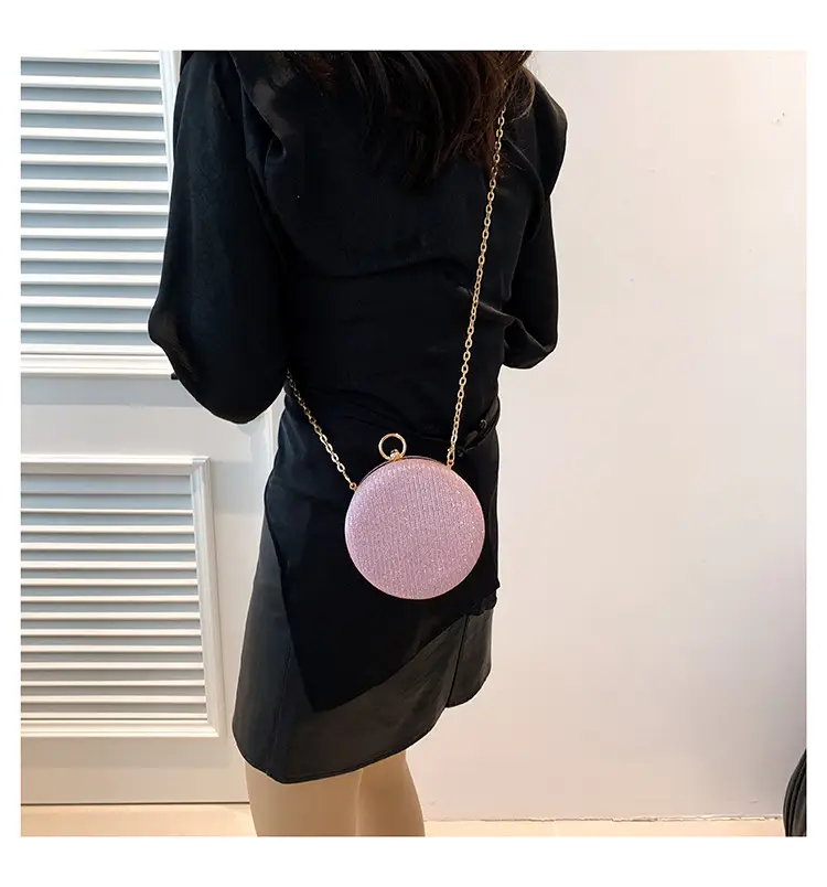 Pearlescent Korean Style Round Shoulder Bag — feature 30