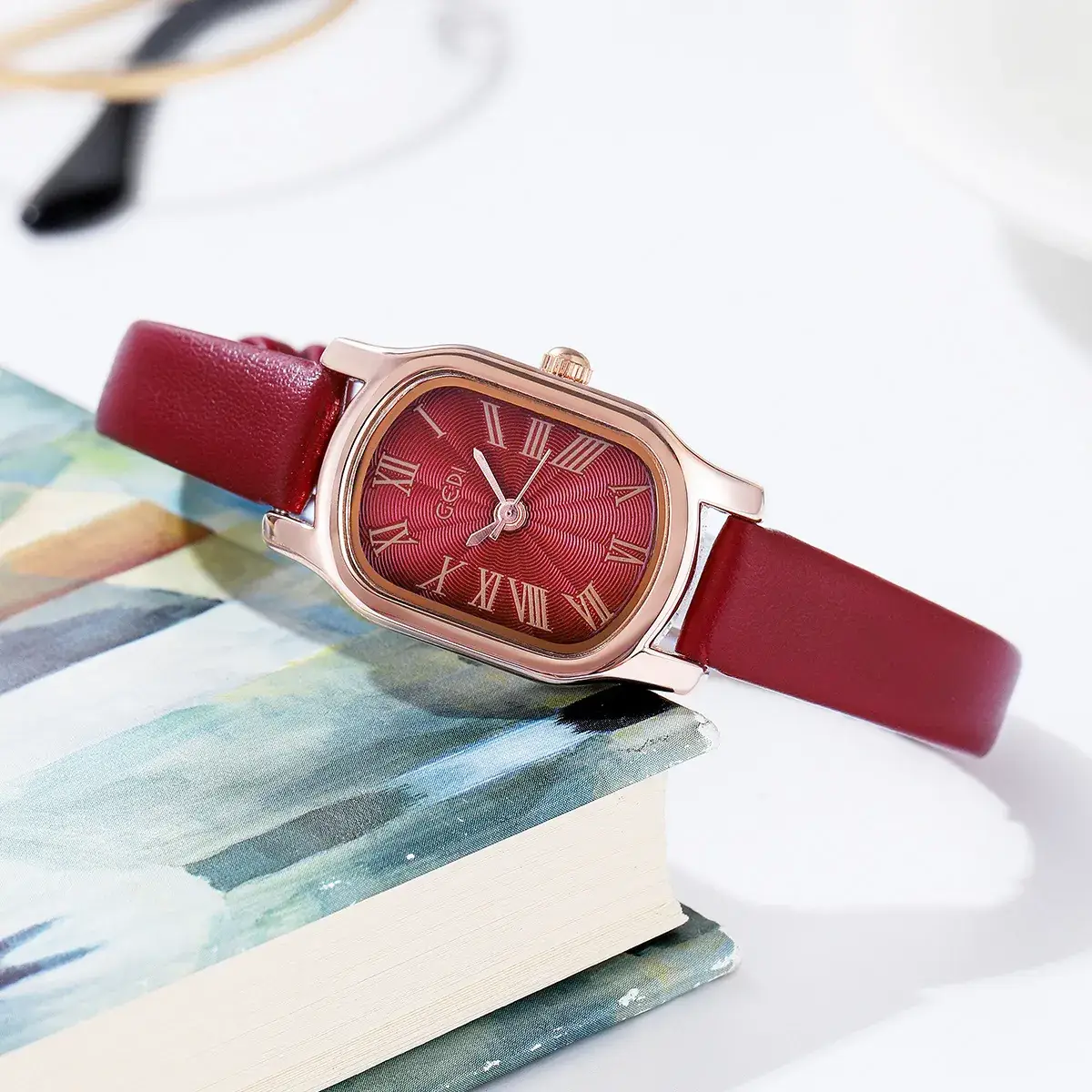 Goldie Retro Women's Quartz Watch with Rose Gold Dial