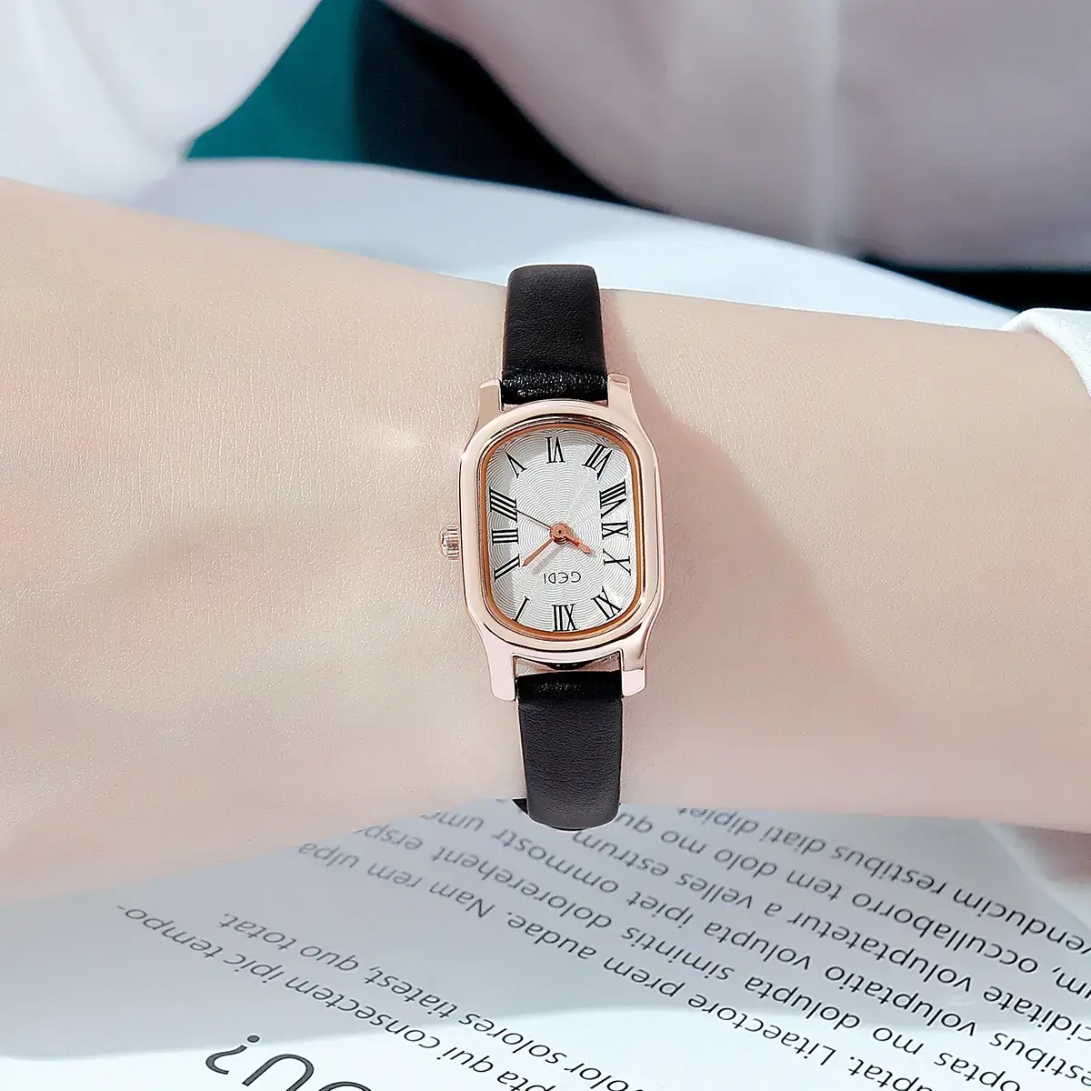 Goldie Retro Women's Quartz Watch with Rose Gold Dial