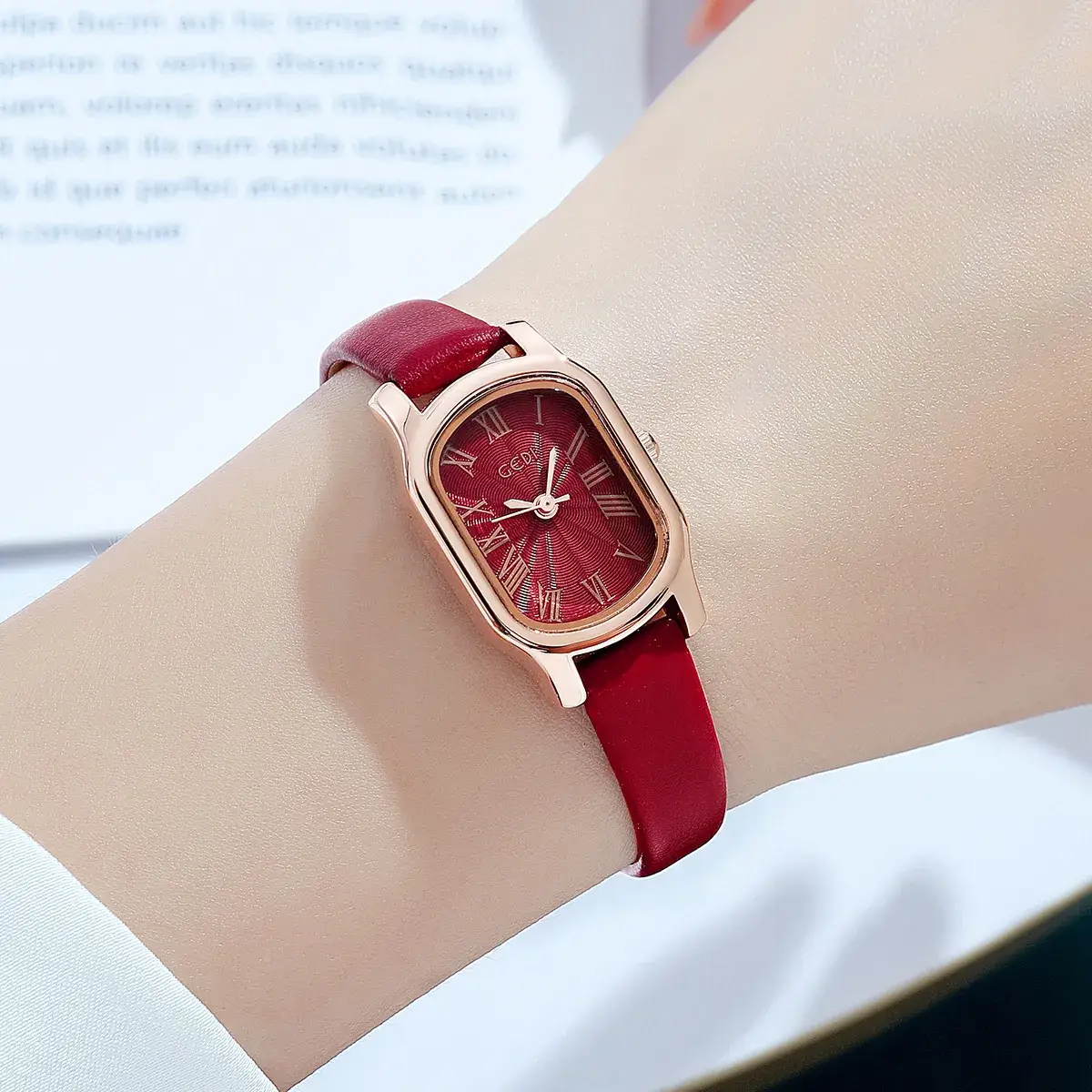 Goldie Retro Women's Quartz Watch with Rose Gold Dial