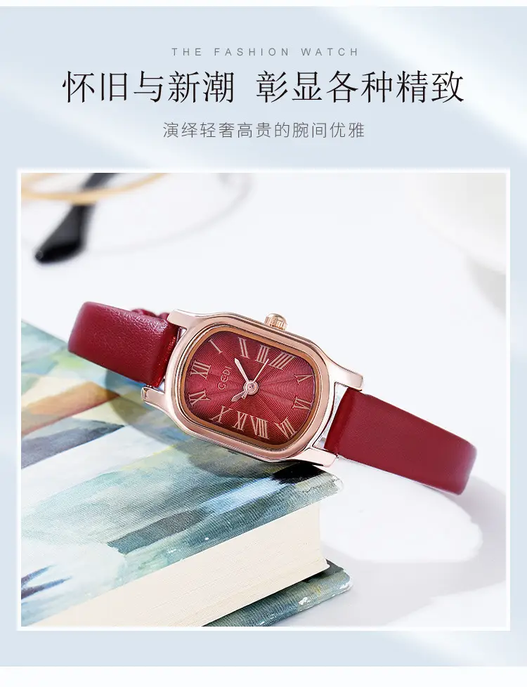 Goldie Retro Women's Quartz Watch with Rose Gold Dial — feature 3