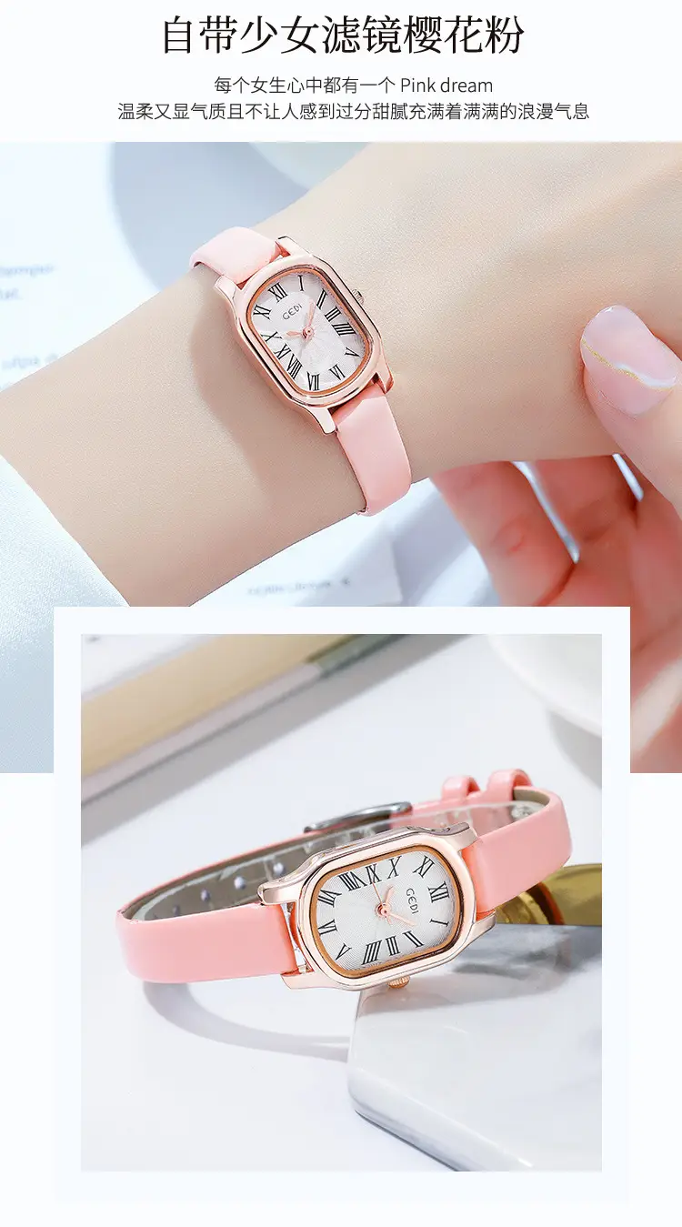 Goldie Retro Women's Quartz Watch with Rose Gold Dial — feature 7