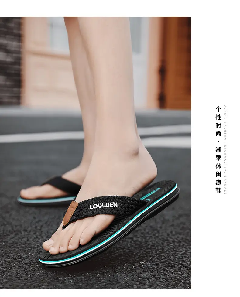 2026 New Summer Style Slippers for Men, Trendy Casual Beach Flip-Flops for Men, Wholesale Flip-Flops for Home Use — feature 10
