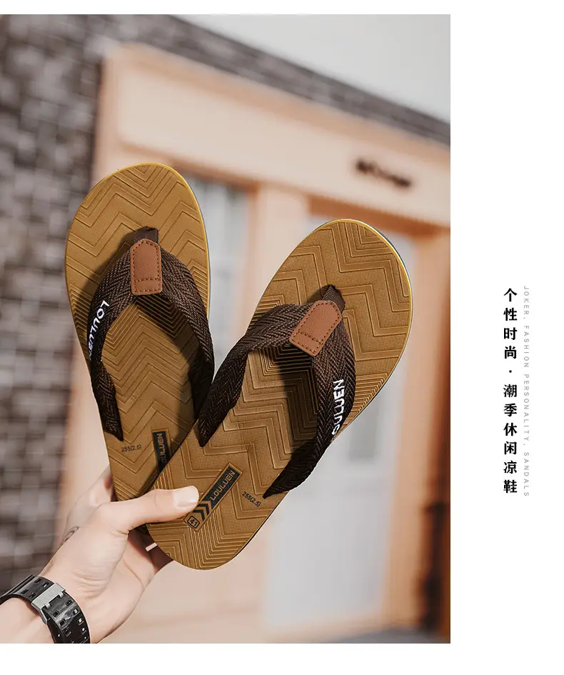 2026 New Summer Style Slippers for Men, Trendy Casual Beach Flip-Flops for Men, Wholesale Flip-Flops for Home Use — feature 12