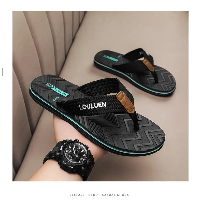 2026 New Summer Style Slippers for Men, Trendy Casual Beach Flip-Flops for Men, Wholesale Flip-Flops for Home Use — feature 14