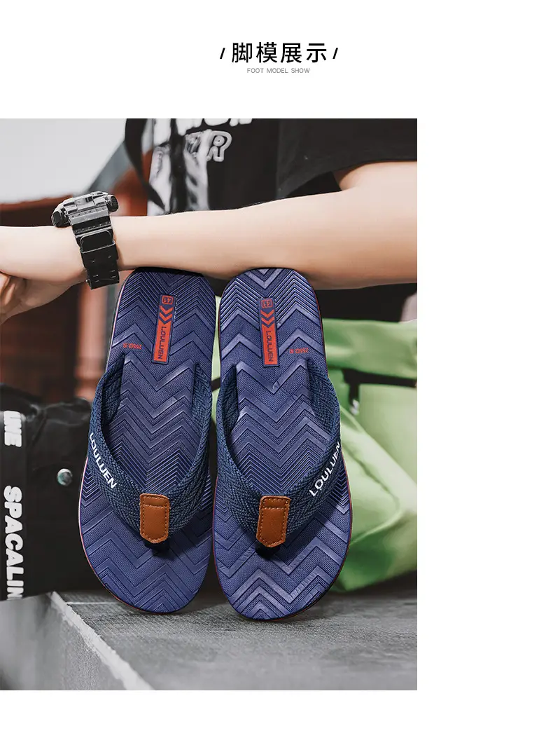 2026 New Summer Style Slippers for Men, Trendy Casual Beach Flip-Flops for Men, Wholesale Flip-Flops for Home Use — feature 8