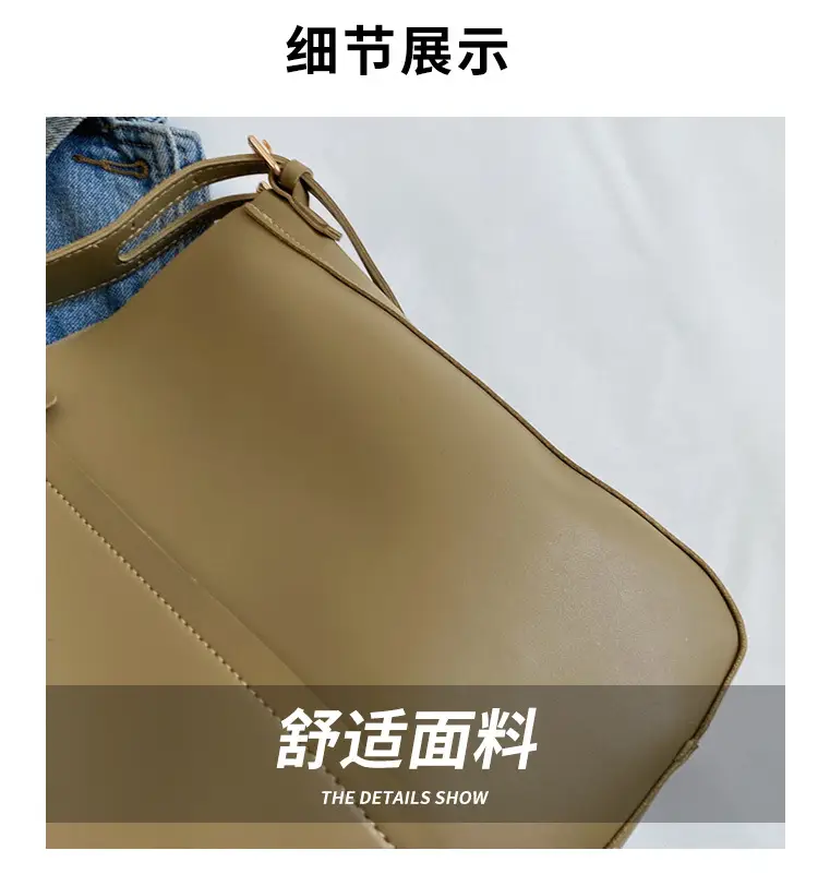 2024 Retro Brown Leather Bucket Bag with Tassel — feature 4