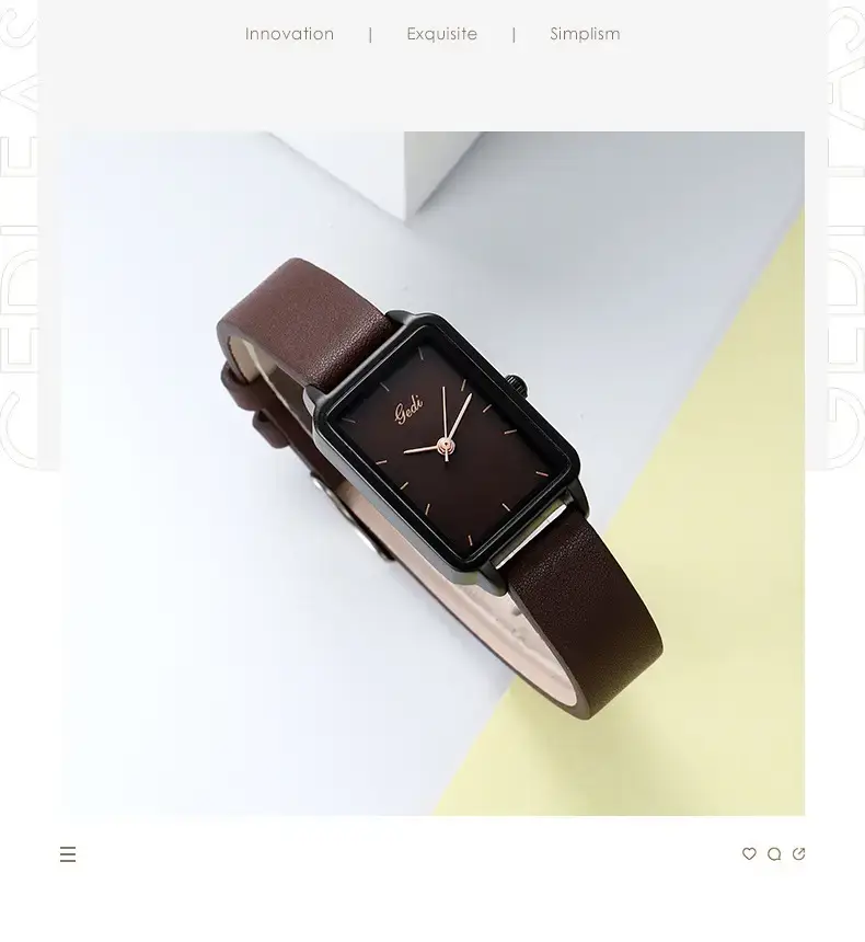Korean Style Green Leather Watch for Women — feature 8