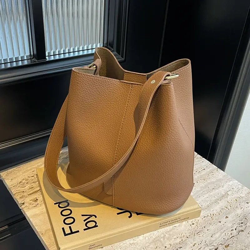 Women Retro Color Bucket Bag 2024 New - Image 7