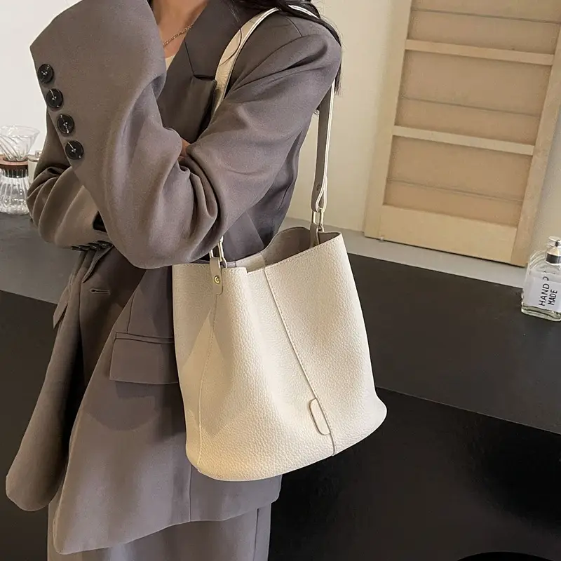 Women Retro Color Bucket Bag 2024 New - Image 3