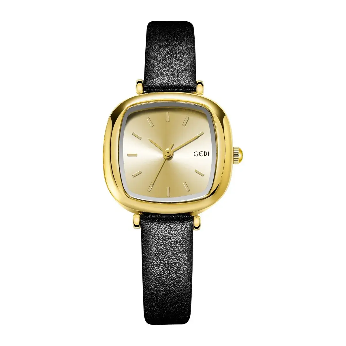 Women's Gedi Retro Square Watch Red Leather Band