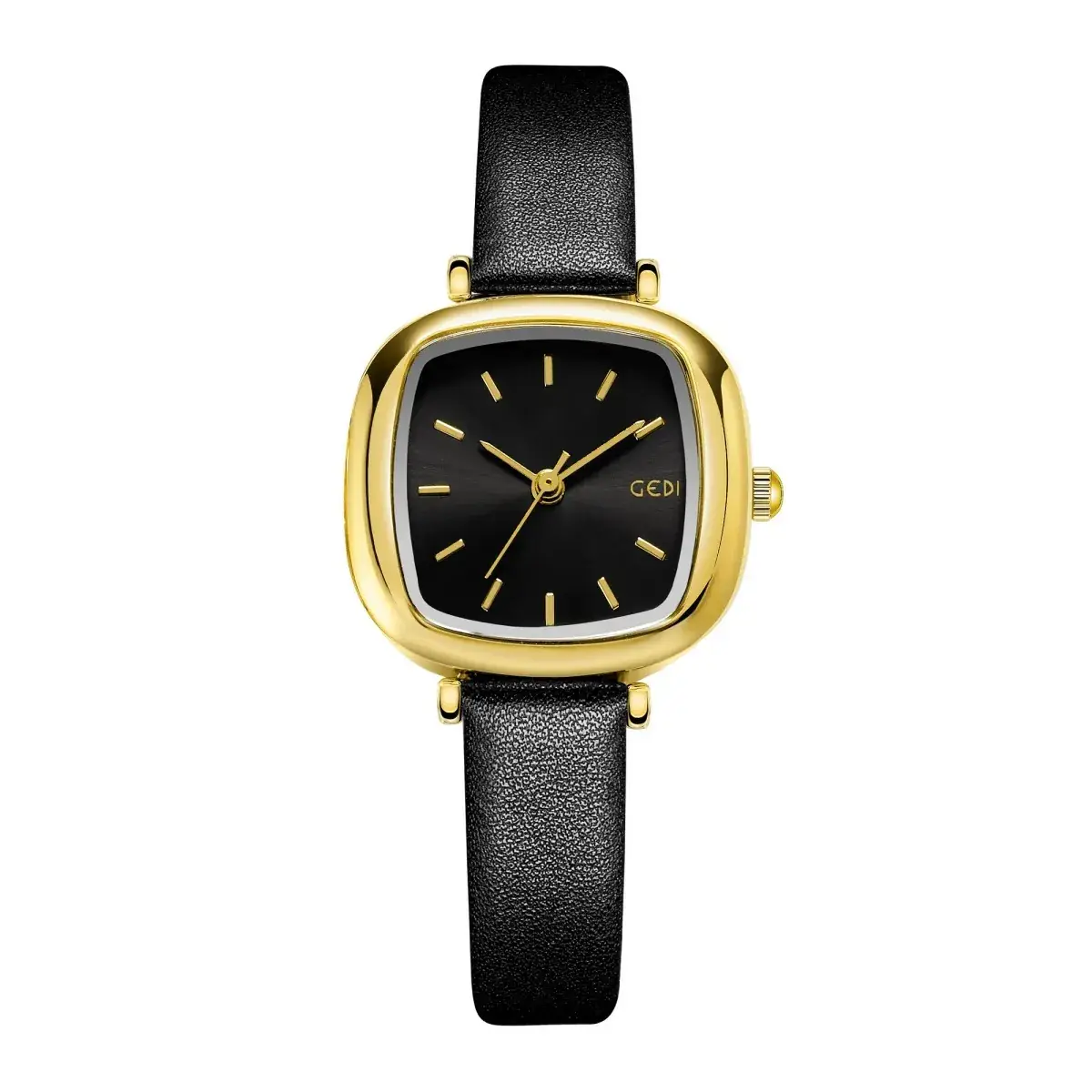 Women's Gedi Retro Square Watch Red Leather Band
