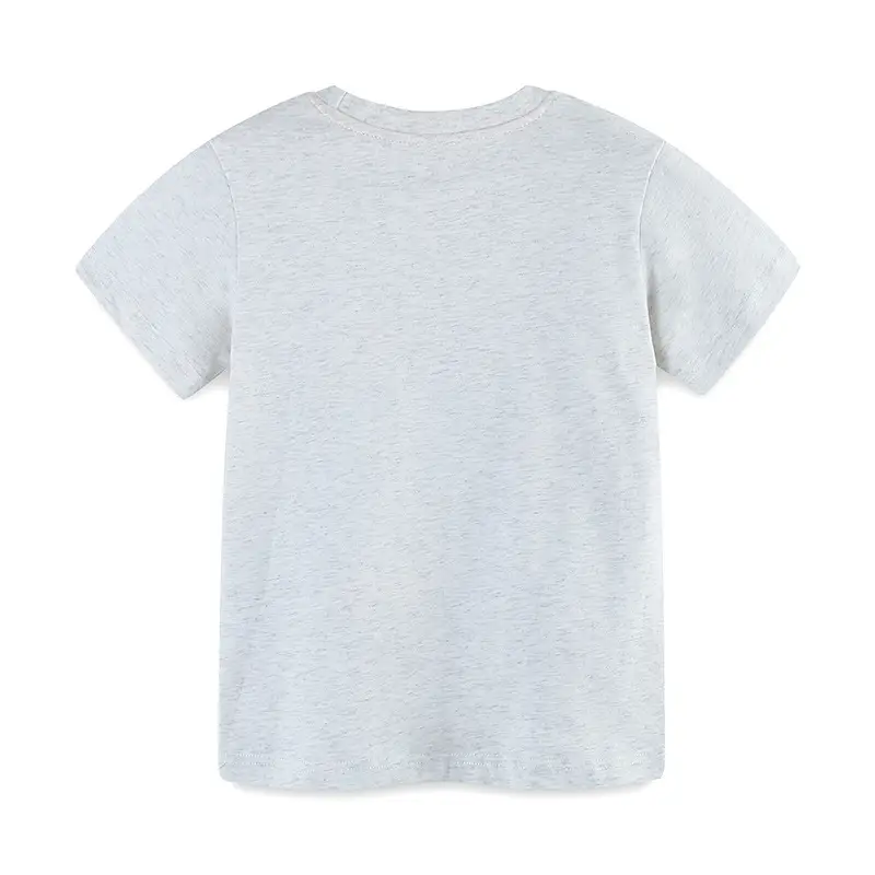 Kids Cartoon Elephant T-Shirt White Short Sleeve - Image 3