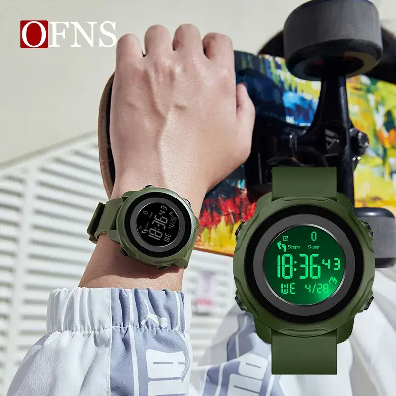 Ofns Blue Digital Pedometer Watch 10:35 49 - Image 8