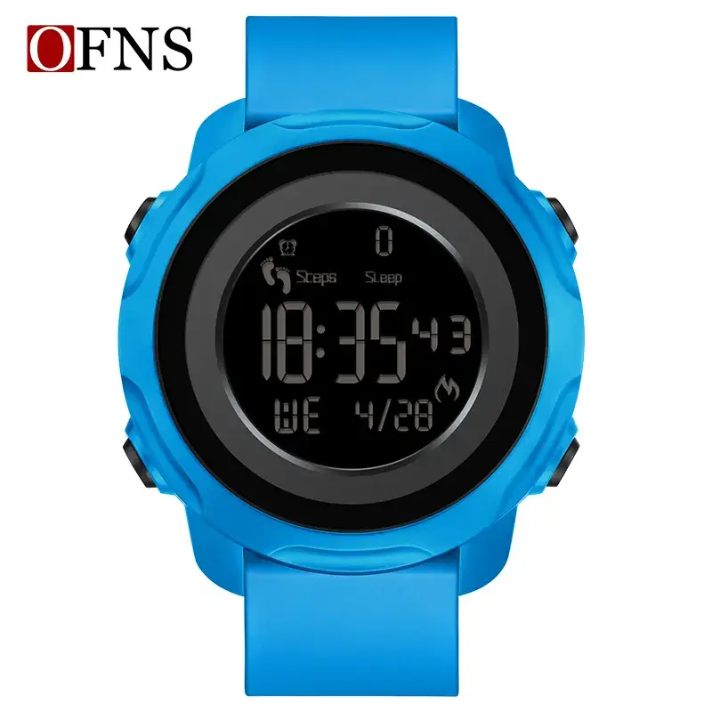 Ofns Blue Digital Pedometer Watch 10:35 49 - Image 4