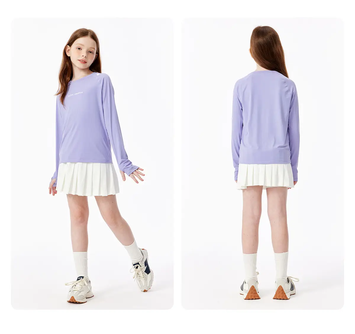 Kids Sweatshirt Black Long Sleeve Quick Dry Base Layer Top — feature 12