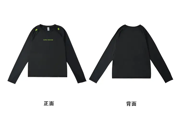Kids Sweatshirt Black Long Sleeve Quick Dry Base Layer Top — feature 23