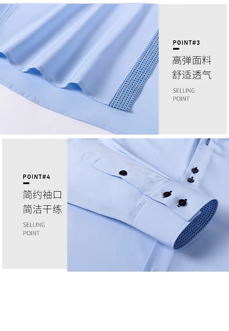 Men's Black Cross-Bound Shirt with Red Sleeves — feature 5