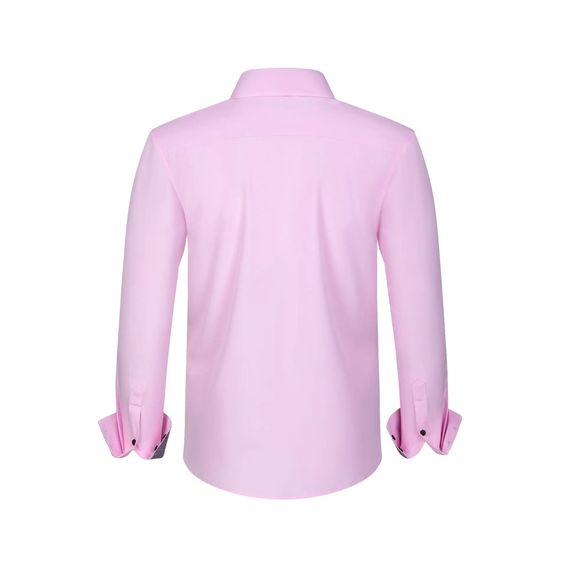Men's Black Cross-Bound Shirt with Red Sleeves — feature 9