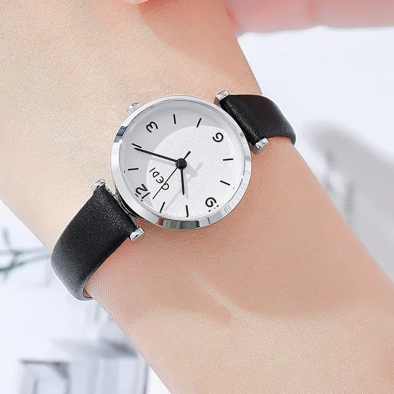 Gedi Women's White Leather Watch with Dial - Image 8