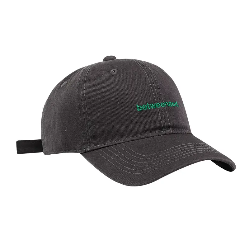 Women Green Embroidered Baseball Cap Summer School