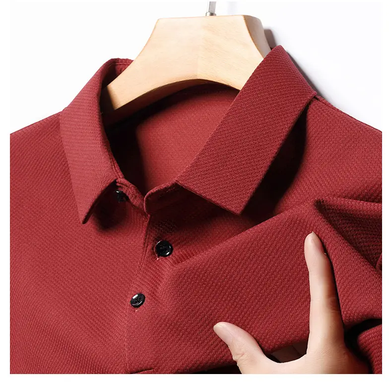 Men Olive Green Long Sleeve Polo T-Shirt 2024 — feature 36