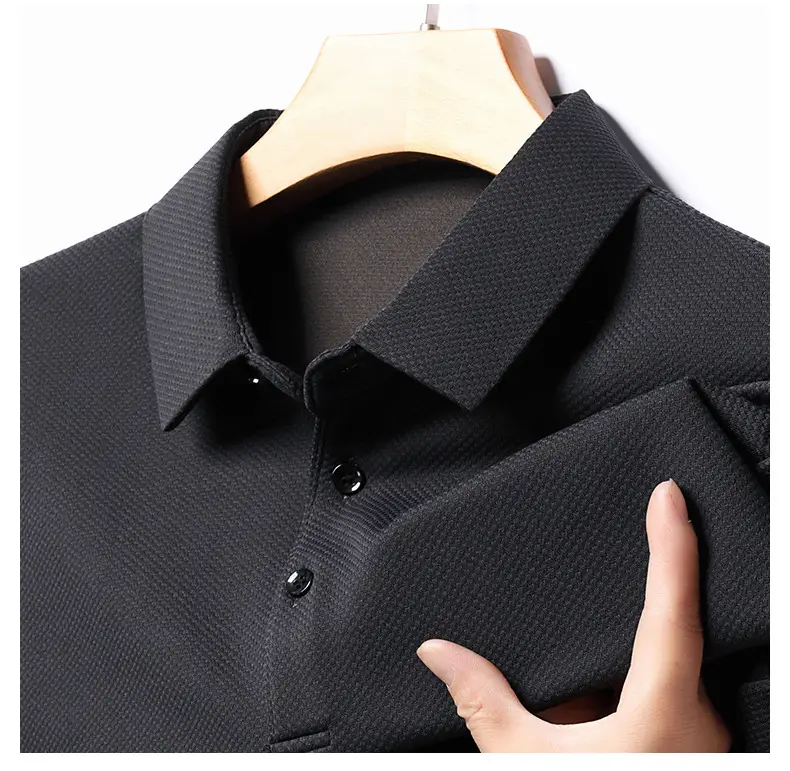 Men Olive Green Long Sleeve Polo T-Shirt 2024 — feature 46
