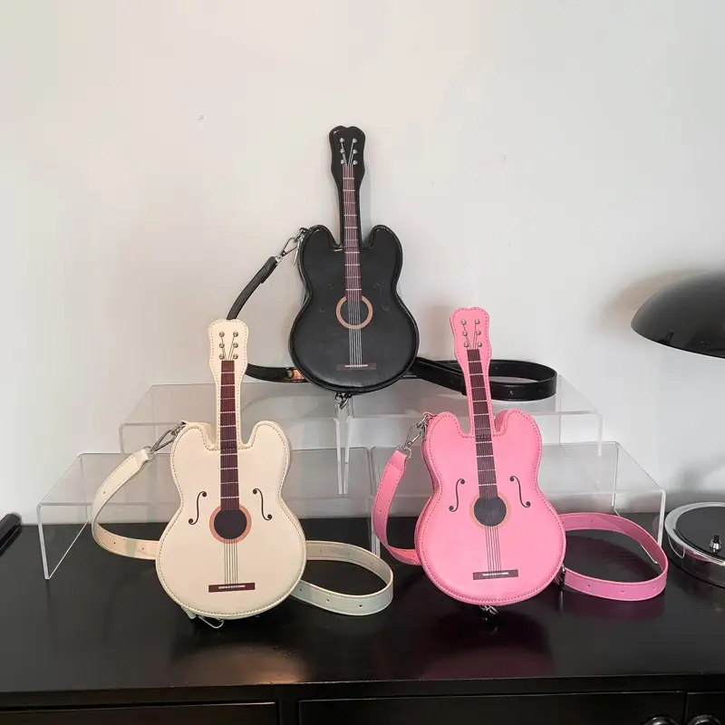 Black Crossbody Guitar Bag for Women Spring Summer 2026 - Image 5