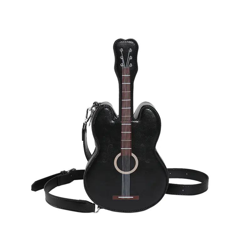 Black Crossbody Guitar Bag for Women Spring Summer 2026 - Image 8