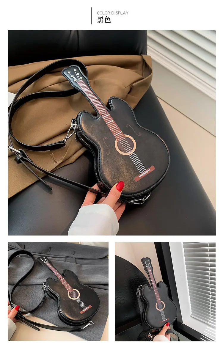 Black Crossbody Guitar Bag for Women Spring Summer 2026 — feature 12