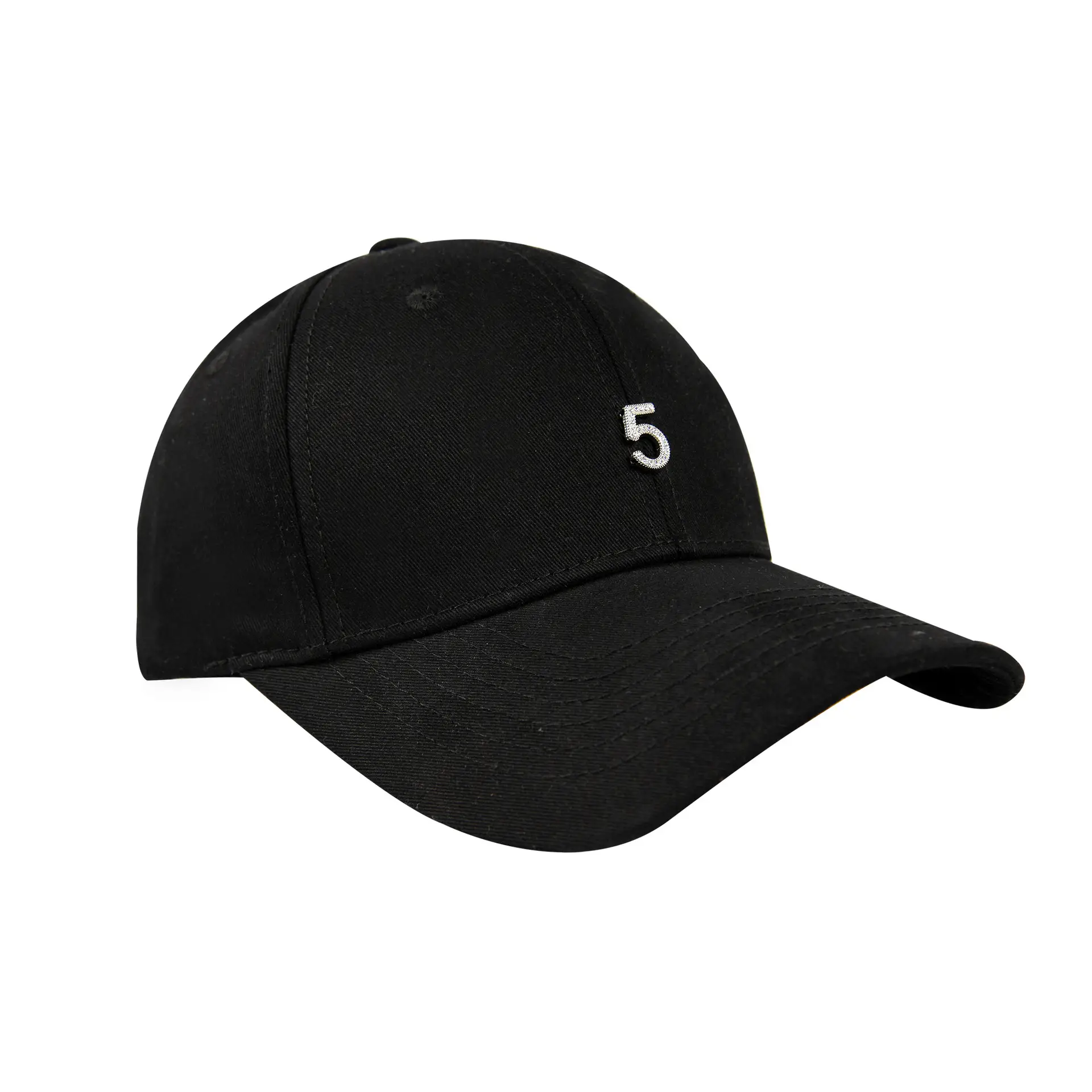 Men White Baseball Cap with 5 Emblem, 56-58CM - Image 10