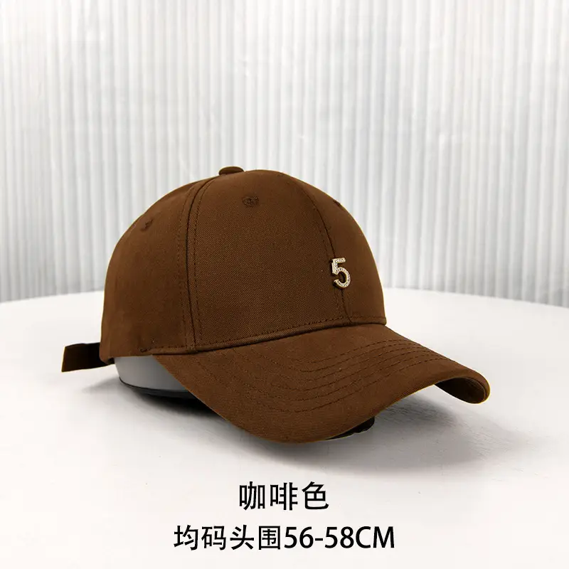 Men White Baseball Cap with 5 Emblem, 56-58CM - Image 4