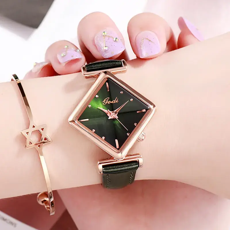 Goldie Women's Rose Gold Quartz Watch with Star & Crown Design - Image 8