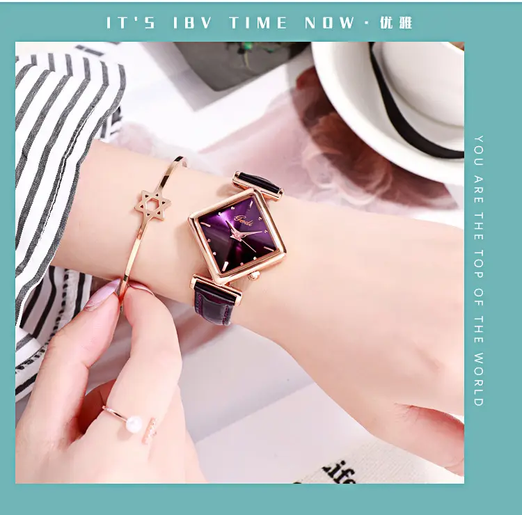 Goldie Women's Rose Gold Quartz Watch with Star & Crown Design — feature 10