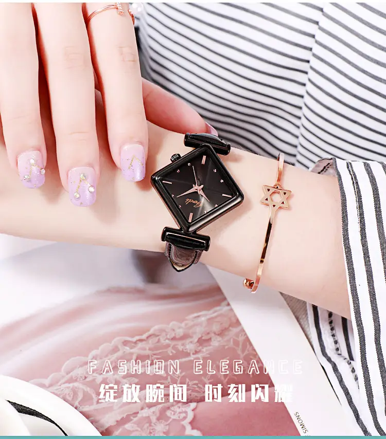 Goldie Women's Rose Gold Quartz Watch with Star & Crown Design — feature 7