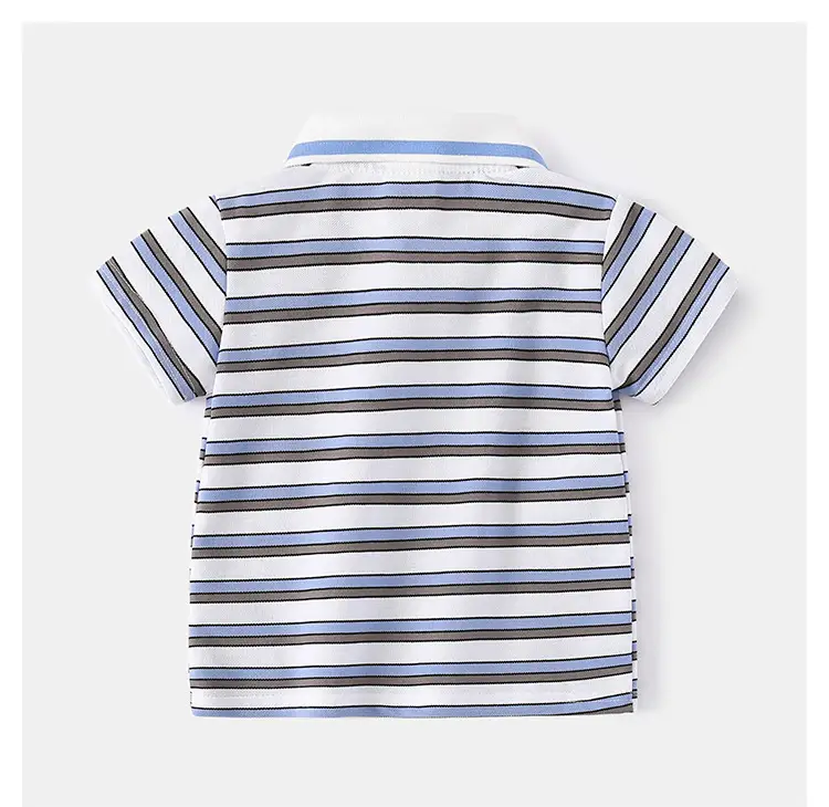 Kids Striped Polo Shirt Boys Summer 2025 — feature 11