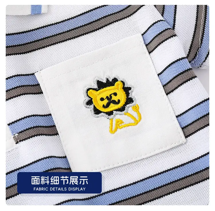 Kids Striped Polo Shirt Boys Summer 2025 — feature 19