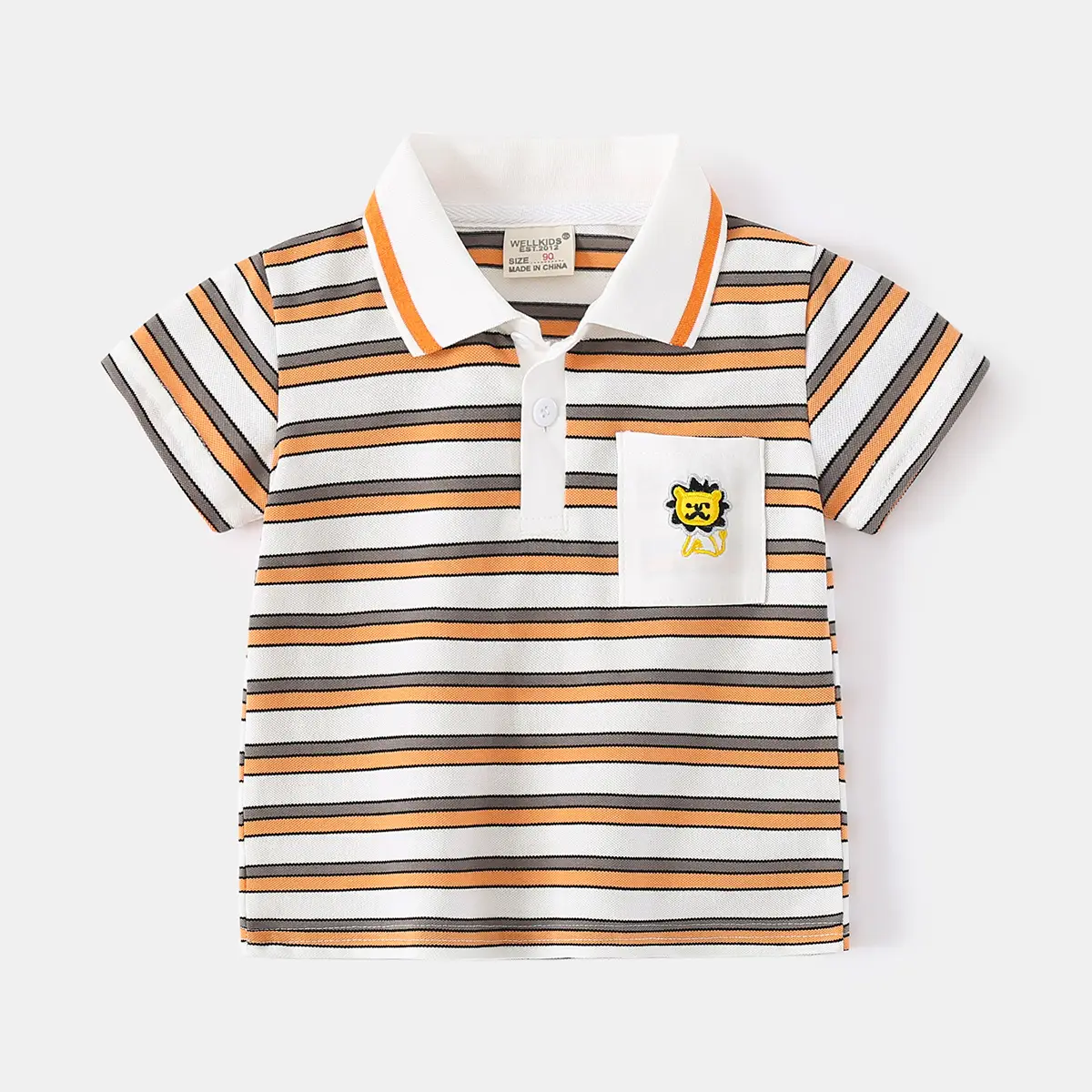 Kids Striped Polo Shirt Boys Summer 2025