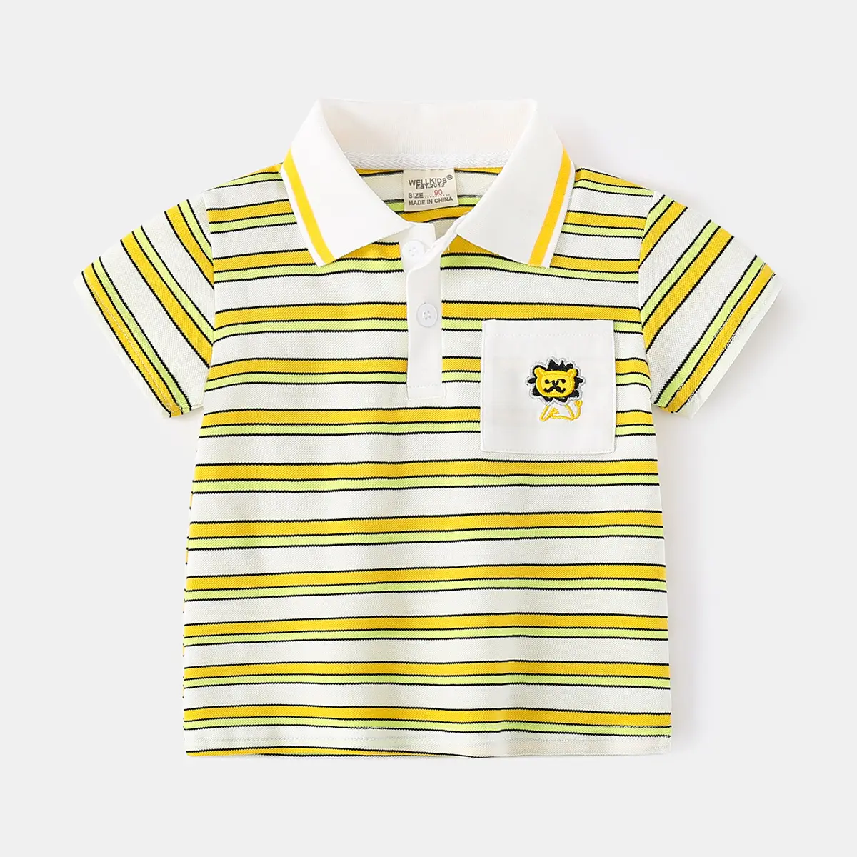 Kids Striped Polo Shirt Boys Summer 2025