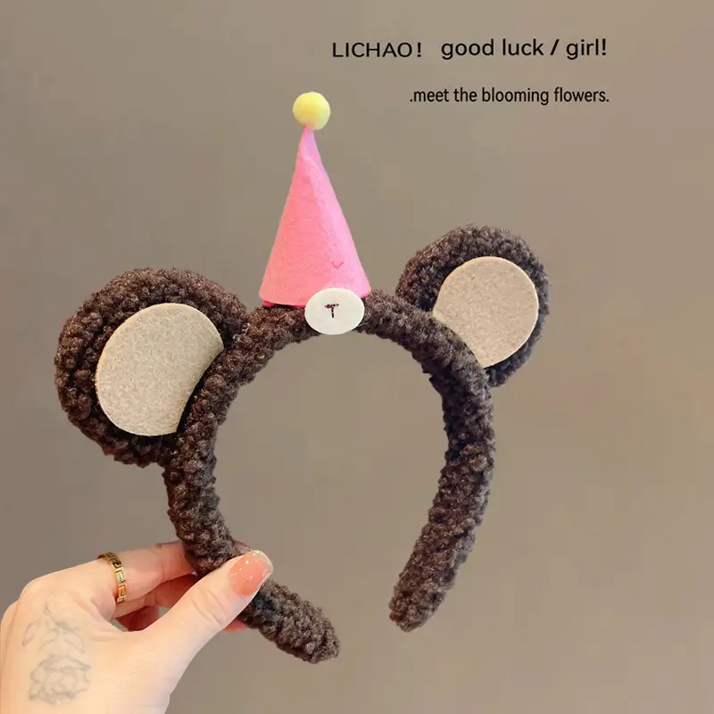 Plush Bear Headband for Face Wash 2023 - Image 5