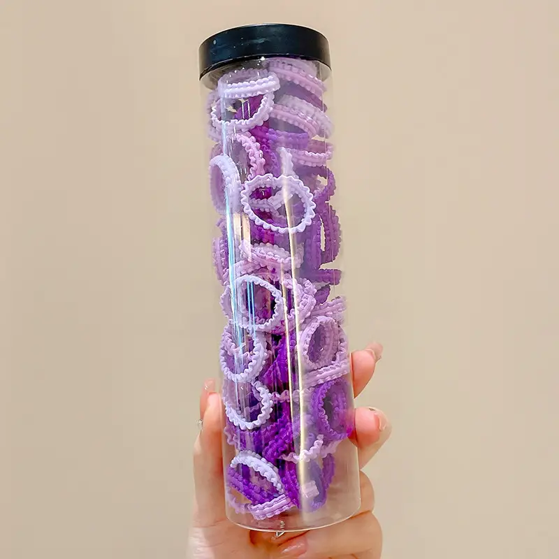 Purple Rubber Hair Elastic for Girls